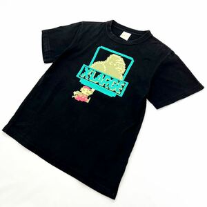 XLARGE ☆ 人気 コラボ マリオ ワンアップ デザイン 半袖 Tシャツ ブラック S ストリート 春夏 アメカジ ゲーム エクストララージ■S1996