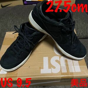 【美品】NIKE SB DUNK LOW-PRO ELITE Black/White-Gum【US9.5 27.5cm】ナイキ エスビーダンクロー プロ エリート ブラック スウェード 希少