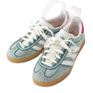 【アディダス】adidas　ショーンウェザースプーン コラボ ガゼルインドア スニーカー グリーン 24.0cm 【中古】【正規品保証】215103