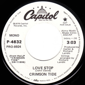 Crimson Tide Love Stop プロモオンリー 45