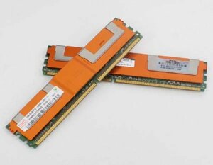 【中古】 hp (Hynix) FB-DIMM PC2-5300F 2GB (1GB×2枚組) サーバー ワークステーシ