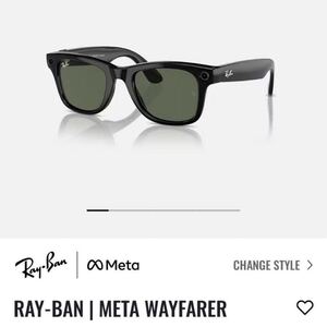 開封未使用品★RayBan レイバン Meta Smart Glasses Wayfarer メタ スマートグラスサングラス ウェイファーラー 日本未発売 コラボ商品