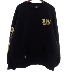 【特別価格】BOY LONDON TRAMP WING SWEAT 刺繍 スウェット ブラック サイズ メンズM