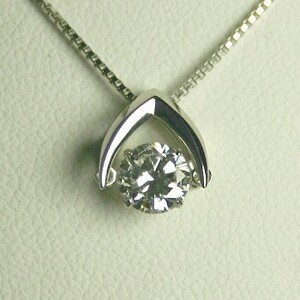 ネックレス ダイヤモンド 一粒 プラチナ 0.2カラット 鑑定書付 0.259ct Eカラー SI1クラス EXカット H&C CGL