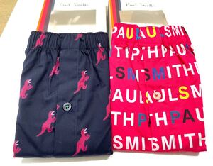 C★送料無料★新品★Paul Smith ポールスミス★2枚セット★トランクス★Lサイズ★パンツ★恐竜 ダイナソー ロゴ