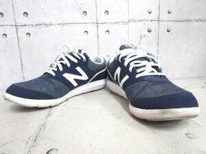 New Balance ニューバランス 315 スニーカー レディース 24.5cm ネイビー×ホワイト WA315WN2 使用感あり