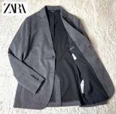 【美品】ZARA ザラ テーラードジャケット グレー Lサイズ 2B