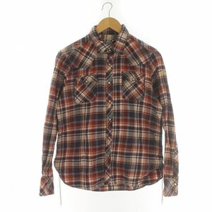 ティーエムティー TMT STANDARD CHECK SHIRT ネルシャツ ウエスタン 長袖 チェック M 赤 レッド 青 ブルー TSH-F1303 ■GY03 メンズ