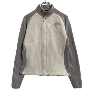 THE NORTH FACE ジップアップ ジャケット レディース XS グレー ホワイト ノースフェイス アウトドア 古着卸 アメリカ仕入 a608-6922