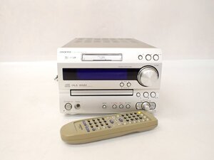 ONKYO オンキョー CD/MDチューナーアンプ FR-N9 リモコン付き □ 7077B-1