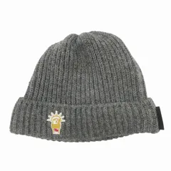 美品 バックチャンネル BACK CHANNEL BLANTESS KNIT CAP ブランテス ニットキャップ ビーニー ニット帽 自由の女神 ウール グレー メンズ/18