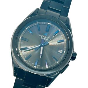 【CASIO/カシオ】ソーラー OCEANUS/オシアナス 0CW-T200 MULTI BAND6 腕時計 ブラック×ブルー 稼動品 付属品有★53090