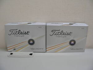 ●36027　Titleist VELOCITY タイトリスト ゴルフボール 2ダース 12球 白 未使用