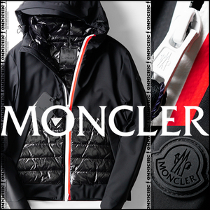 新品サイズ4■希少AUTHION/安心の国内正規品【MONCLER】モンクレールストレッチナイロン拘りの詰まったダウンジャケット4/XXL/MattBlack