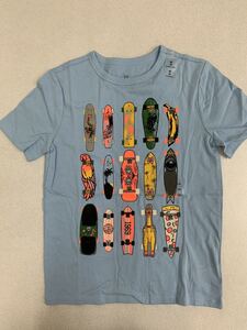 ■ＧＡＰ■新品■130■ギャップ■人気Ｔシャツ■スケボー■ＵＳＡ■水色■スケートボード■2-1