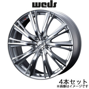 レオニスWX エクリプスクロス GK/GL系 17インチ アルミホイール 4本 ハイパーシルバー/ミラーカット 0033883 WEDS LEONIS WX