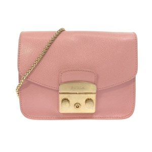 フルラ FURLA ショルダーバッグ メトロポリス レザー ピンク チェーンショルダー バッグ