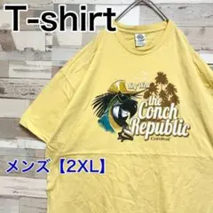 YG5【US輸入】DELTA　半袖Tシャツ【メンズ2XL】イエロー