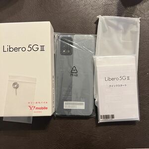 新品未使用　Libero 5G III A202ZT 6.67インチ メモリー4GB ストレージ64GB ブラック ワイモバイル　黒　3/29