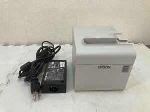 2917-O★EPSON サーマルレシートプリンタ TM-T90Ⅱ★Thermal head 12155km Autocutter 75394cuts★簡易動作確認済中古現状渡し★