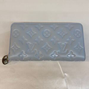 B【LOUIS VUITTON】ルイヴィトン 日本限定 ジッピーウォレット クッサン 長財布 モノグラム レザー ウォッシュドブルー M83682