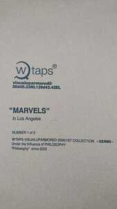 2006/1ST COLLECTION-GERMS-当時物!非売品!WTAPS“MARVELS”in Los Angeles ポスター 未使用難有り/ダブルタップス