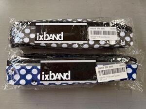 H 雑貨5】 新品 ixband 3pockets のびぃ～る ポーチベルト 撥水加工 グレー ネイビー キャット 2点セット ジョギング ウォーキング 現状