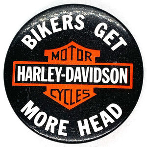 ハーレーダビッドソン メッセージ 缶バッジ Harley Davidson Message Badge ハーレー バイカー HARLEY-DAVIDSON Biker アティチュード