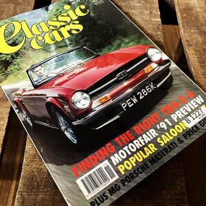 B1227　「CLASSIC CARS」クラシックカー　ヴィンテージ　英国車 バイク カスタム 古本　雑誌 旧車　当時物　ビンテージ　自動車