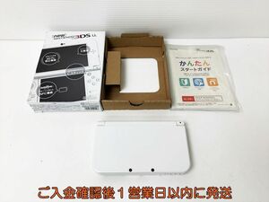 【1円】Newニンテンドー3DSLL 本体 セット ホワイト RED-001 任天堂 初期化/動作確認済 3DS LL E01-317rm/F3