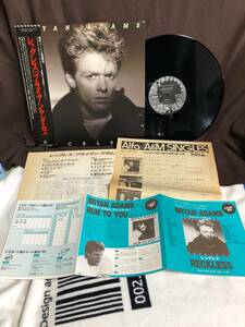 【即決 送無】 プロモキット盛り沢山付　名盤 ブライアン アダムス　レックレス プロモ盤　Bryan Adams Reckless プロモキット：綺麗