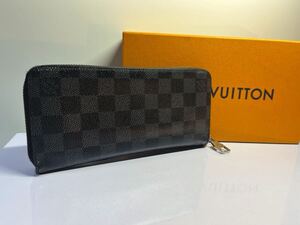 【正規品】 1円スタート！LOUIS VUITTON ルイヴィトン ダミエ グラフィット ヴェルティカル ジッピーウォレット 長財布 ウォレット