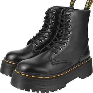 厚底ブーツ　 JADONBOOTSワークブーツ　レディース 美脚　　防水