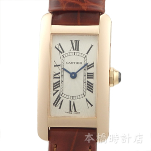 【中古】K18PG　カルティエ　CARTIER　タンクアメリカンSM　W2607456　メーカー修理明細書（2025年1月）付