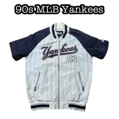 90s Y2K OLD vintage MLB Stripe スタジャン 激レア