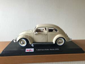 希少 レア Maisto マイスト 1:18 6+ Volkswagen Kafer-Beetle (1955) アイボリー burago