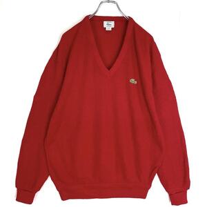 USA製 IZOD LACOSTE アイゾッド ラコステ ニット レッド