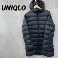 UNIQLO ユニクロ ダウンコート フード付き ブラック Mサイズ