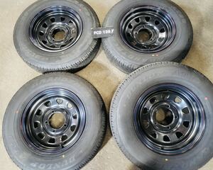 195/80R15 新車外し 2023年 DAYTONA デイトナ 15x6J +0 139.7 5H ジムニー シエラ ダンロップ グラントレック 189820/520200