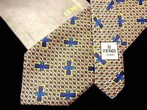 ■E5059N●良品●フェンディ【総FＦロゴ】【FENDI】ネクタイ★