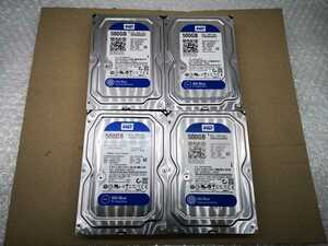 WD WD5000AAKX 500GB HDD 4個セット ジャンク扱い