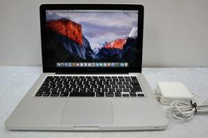 E4919 Y Apple MacBook Pro 13-inch A1278 Mid 2012 ★ Core i7 2.9GHz/メモリ8GB/HDD256GB/OS X El Capitan 認証済　動作品・充電器付き