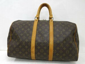 ◆LOUIS VUITTON ルイ・ヴィトン◆モノグラム キーポル◆トアル地◆ボストン バッグ◆ブラウン ゴールド金具◆ヴィンテージ◆A5627