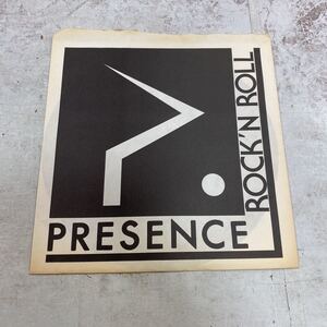 デッドストック　倉庫保管品　EP レコード　ソノシート　ロッキンf PRESENCE プレゼンス　ROCK