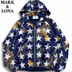 極美品/希少L◎ マークアンドロナ《木村拓哉着用モデル》MARK&LONA カモフラジャガードブルゾン パーカー スカル ゴルフウェア 入手困難◎ 