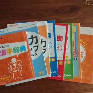 進研ゼミ 小学講座 チャレンジ４年生 漢字辞典 実力アップ テスト 問題集 勉強　参考書