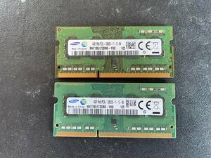 【メモリ】4GB×2枚　合計8GB PC3L-12800S SAMSUNG【中古】