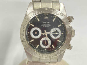 ELGIN エルジン FK-1059 02090827 風防キズ有り クォーツ 腕時計