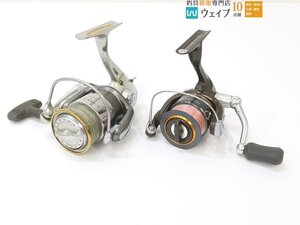 ダイワ 02 カルディア 2500、シマノ 08 ソアレ BB30 2500HGS 計2点セット ※ジャンク品