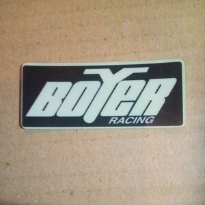 即決 ＢＯＹＥＲ ＲＡＣＩＮＧ ステッカーシールデカールガレージレーシングオイルタンクヘルメットドアガラスシャッター